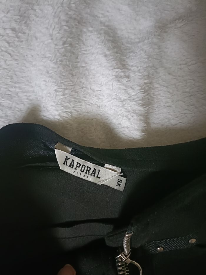Jupe courte en suédine noire Kaporal XS - photo numéro 4