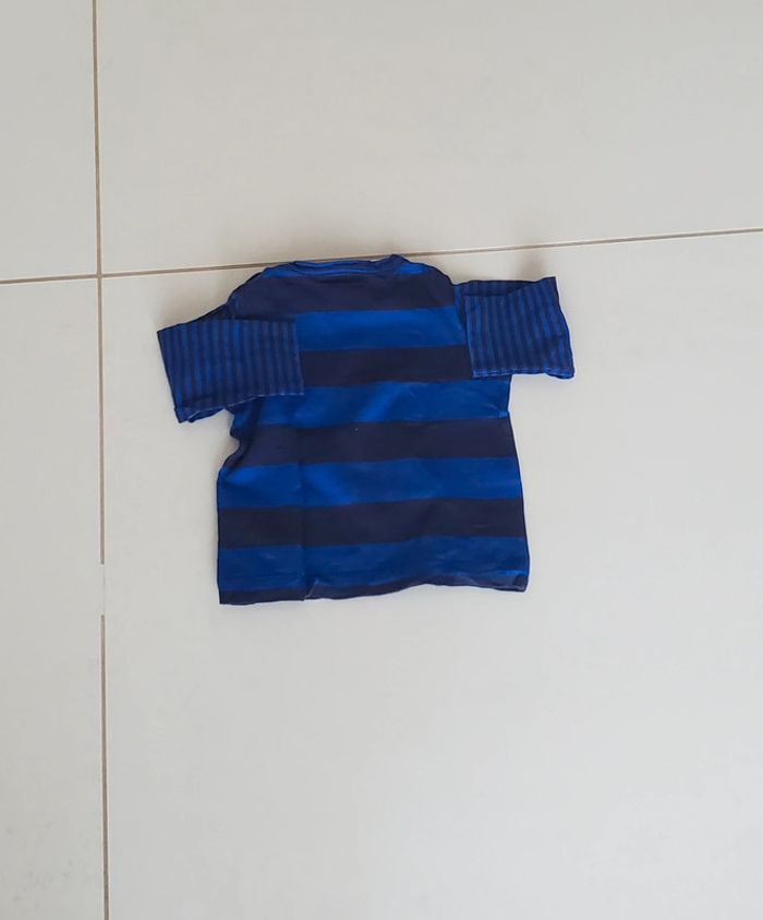 Ensemble Salopette t-shirt bleu 6 mois - photo numéro 4