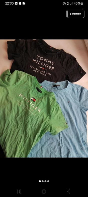 Lot 3  t-shirt tommy hilger très bone état 