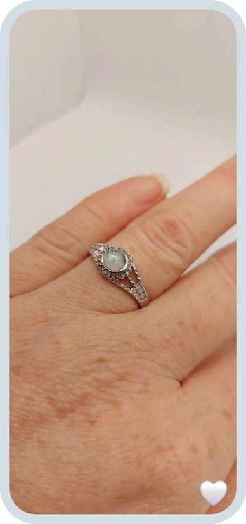 Splendide bague argentée