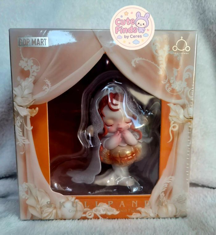 Figurine SKULLPANDA Pop Mart  Covenant of the White Moon  Neuve Scellée  ULTRA RARE S’allume - photo numéro 2