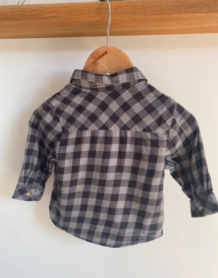 Chemise grise à carreau Kiabi - photo numéro 4