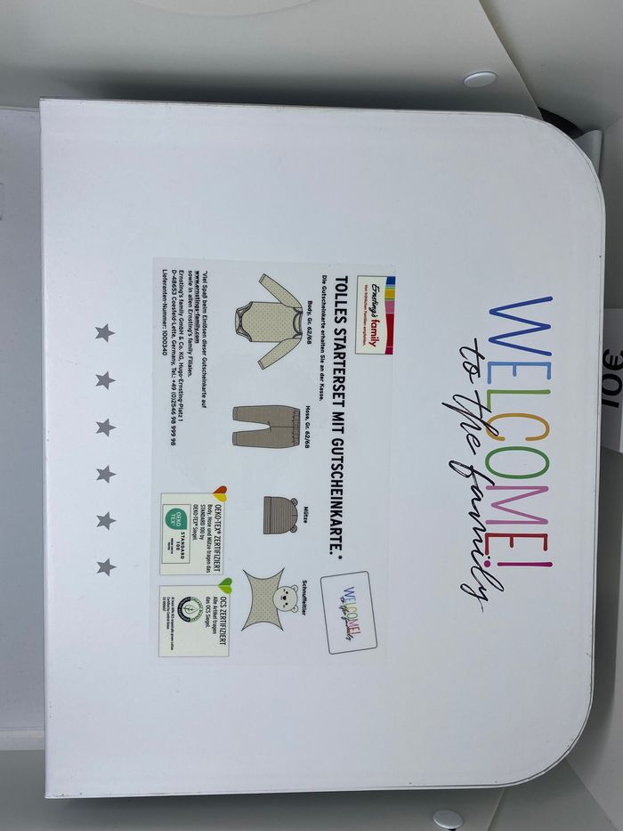 Coffret naissance blanc neuf - Bonnet, Doudou, Body, pantalon - photo numéro 2