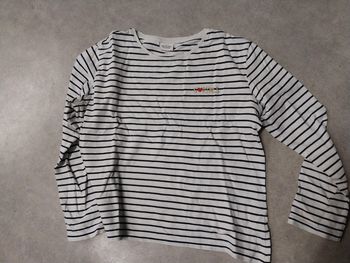 haut tee shirt manches longues fillen 10 ans tape à l'oeil
