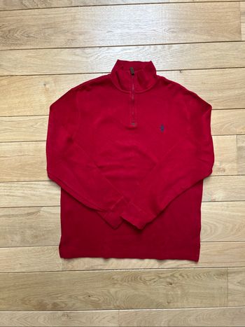 Ralph Lauren Half Zip Rouge Taille M