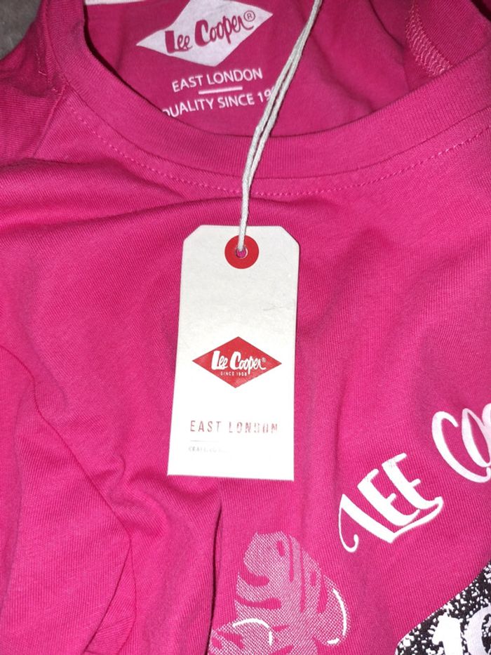 T-shirt rose/fuschia Lee Cooper - photo numéro 8