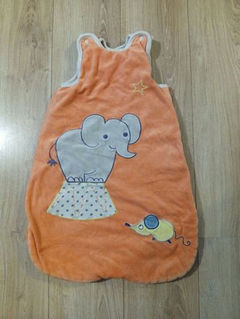 Gigoteuse orange éléphant 0/6mois