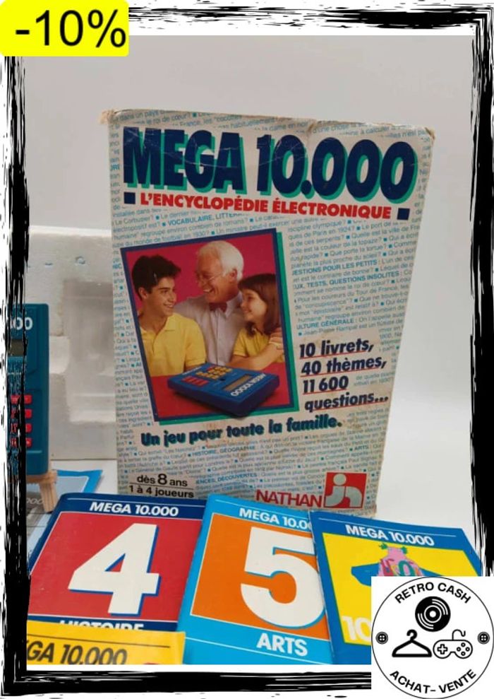 Super Mega 10000 Ancien Jeu Électronique 1987,  Nathan  Fonctionnel - photo numéro 3