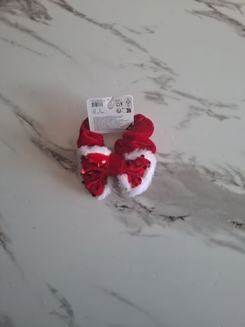 Chouchou Noël Velours rouge