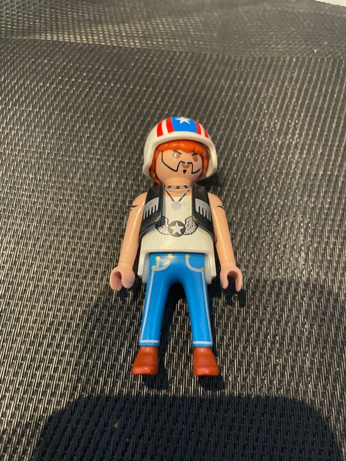 Playmobil figurine motard bikers Harley Davidson 5280 pièces détachées - photo numéro 3