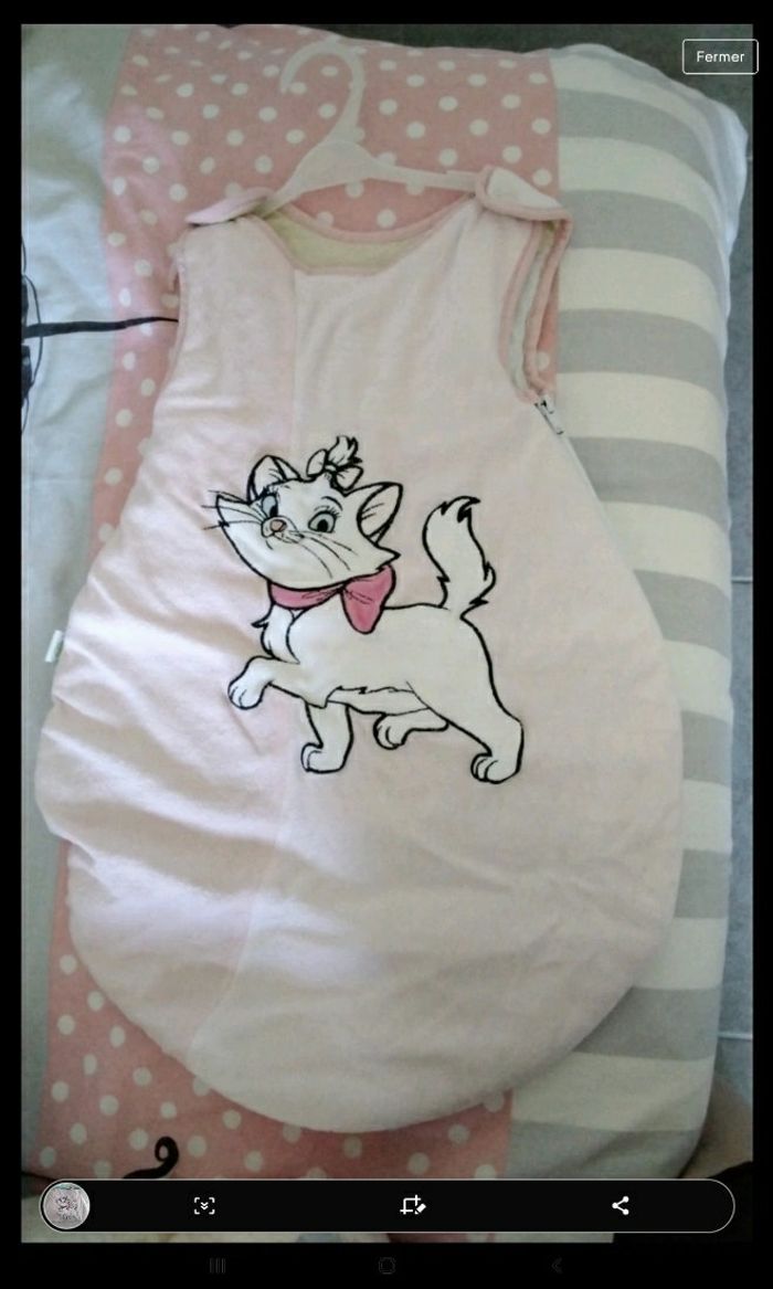 Gigoteuse (turbulette) aristochats, très bon état, dans housse de protection - photo numéro 2