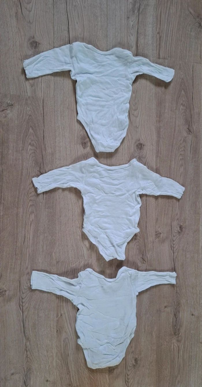 Lot 3 bodies ML 12 mois TBE - photo numéro 5