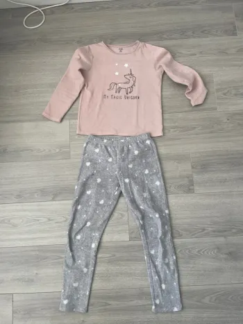 Pyjama polaire licorne fille