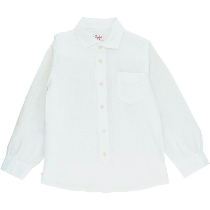 Chemise à manches longues 4 ans en lin Il Gufo