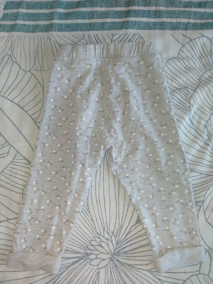 Pantalon coton taille 18 mois Obaïbi gris - photo numéro 2