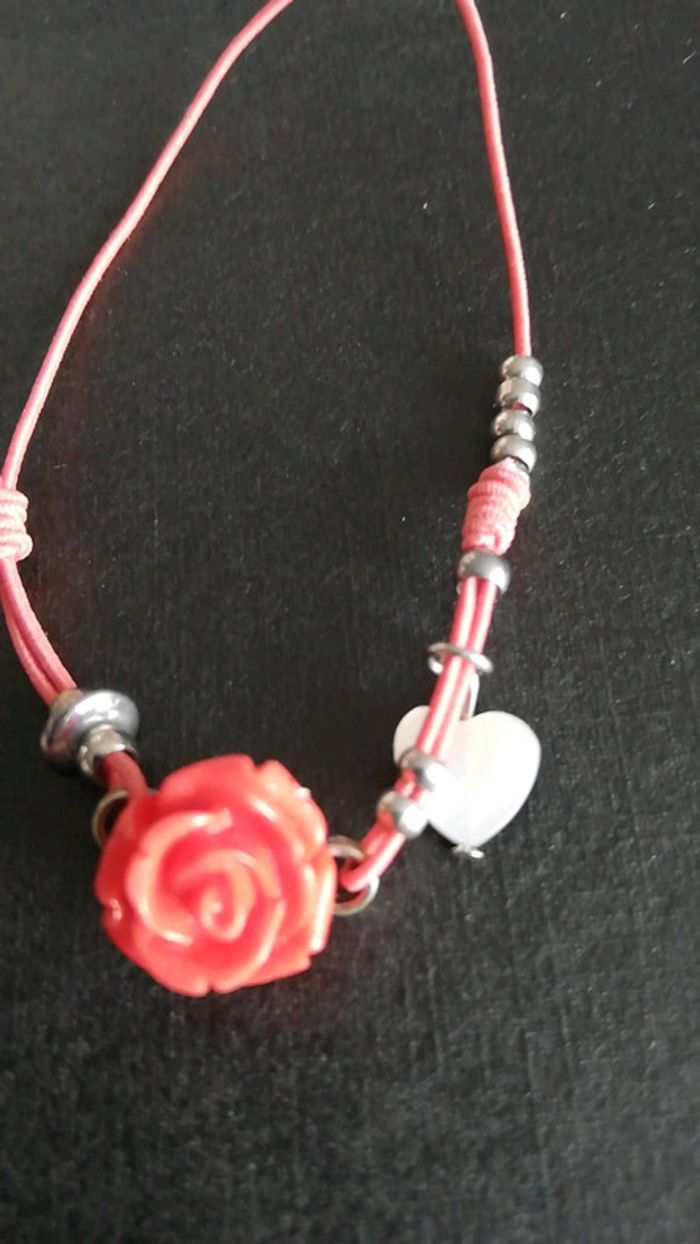 Bracelet fantaisie femme rose - photo numéro 4