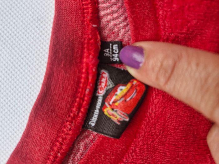 Haut de pyjama 3 ans Cars Disney Imprimé voiture Cars Lightning McQueen n°95 - photo numéro 4