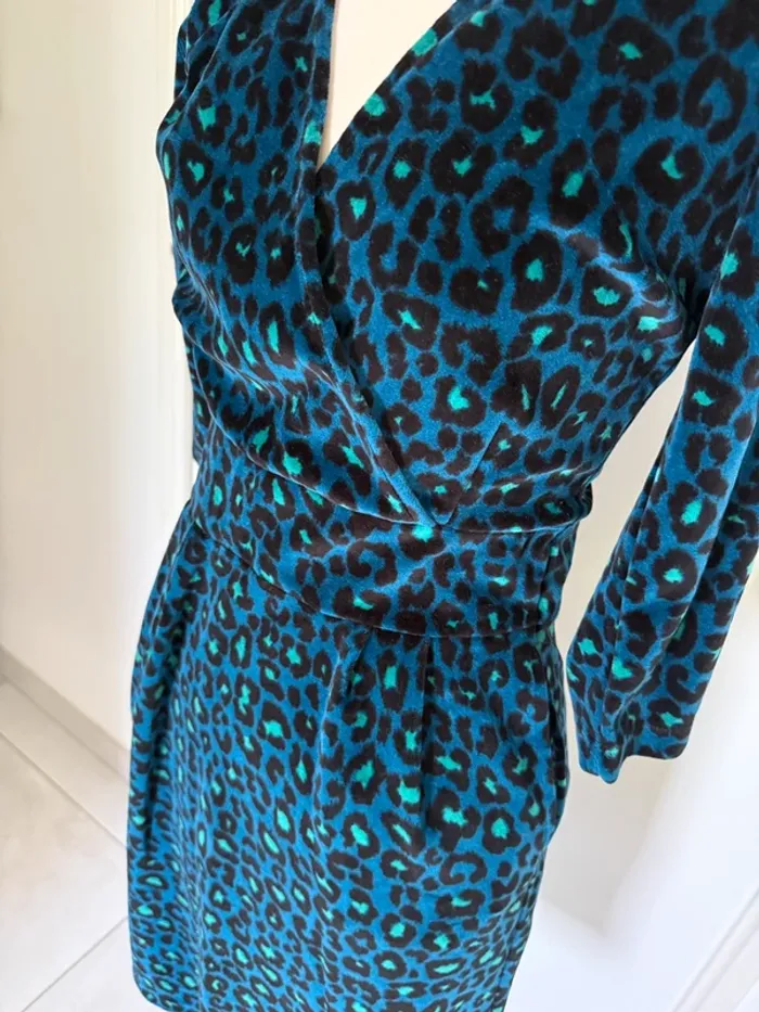 Robe en velours léopard King Louie Taille S - photo numéro 5