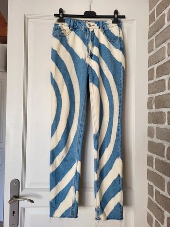 Jean spirale délavée tie and die Pimkie XS 34