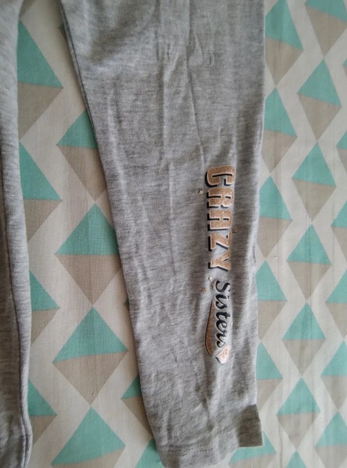 Leggings gris ceinture doré La halle - photo numéro 2