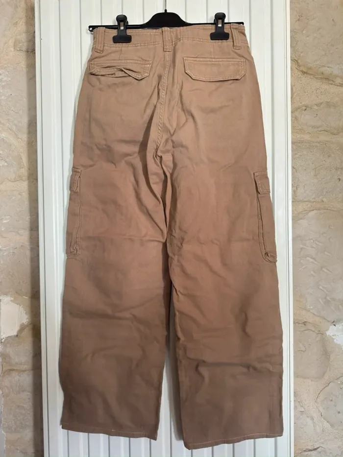 Cargo marron Stradivarius - Taille S - photo numéro 2