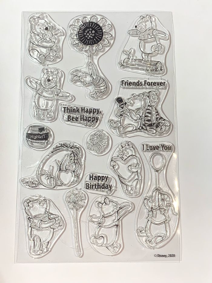 Kit Winnie Pooh Disney tampons, feuilles, die cuts - photo numéro 2