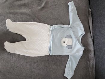 Ensemble velours c et a, 2-3 mois