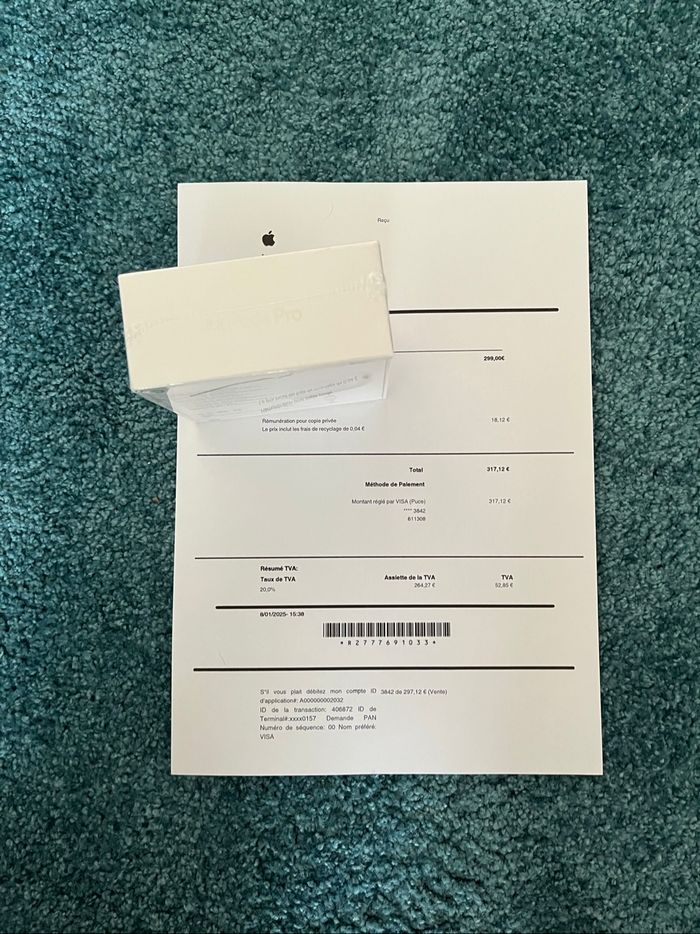AirPods Pro 2 neufs avec facture scellés - photo numéro 3
