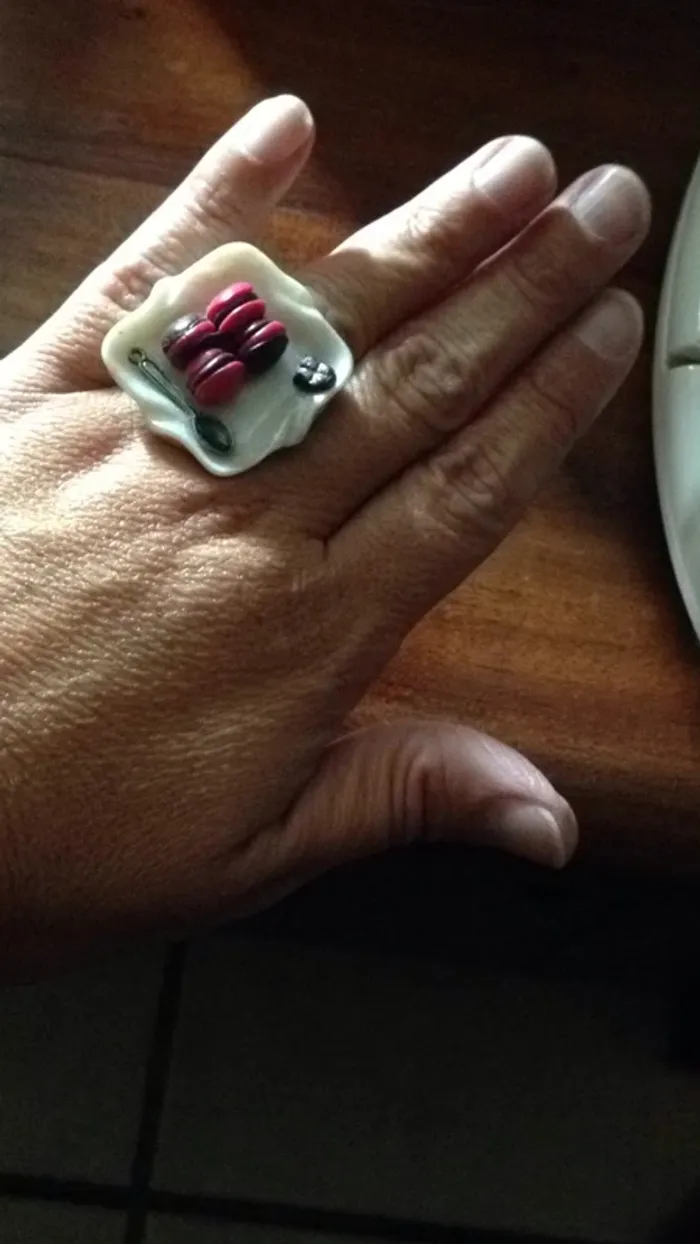 Bague fait main plateau - photo numéro 2
