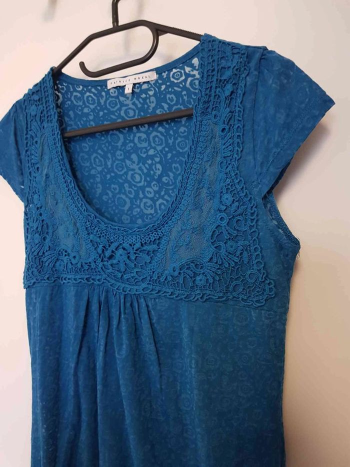 Haut leger dentelle patrice breal taille 38 - photo numéro 5