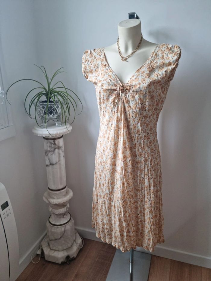 Robe longue fleurie Vintage année '80 - photo numéro 2