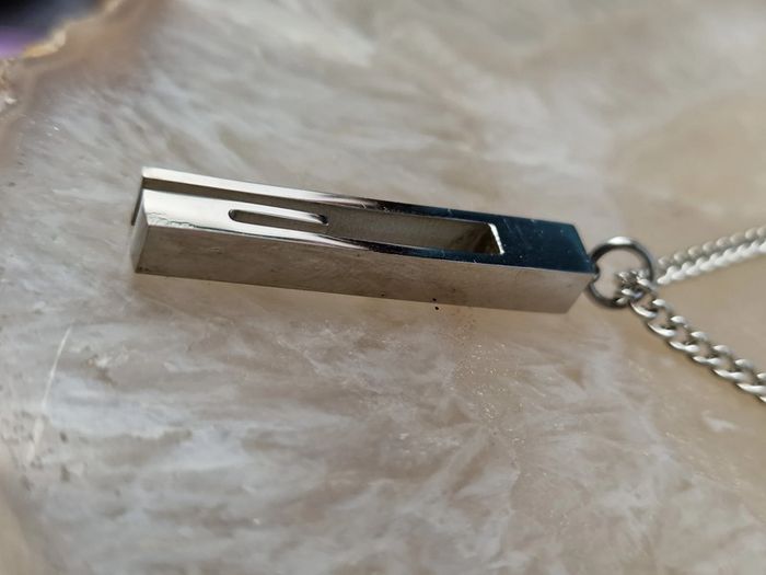 Collier Acier Argenté Grosses Mailles G - photo numéro 12