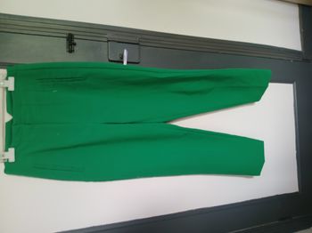 pantalon à pinces vert