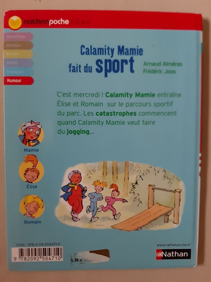 livre enfant - Calamity Mamie fait du sport - Nathan Poche 6-8 ans - photo numéro 2
