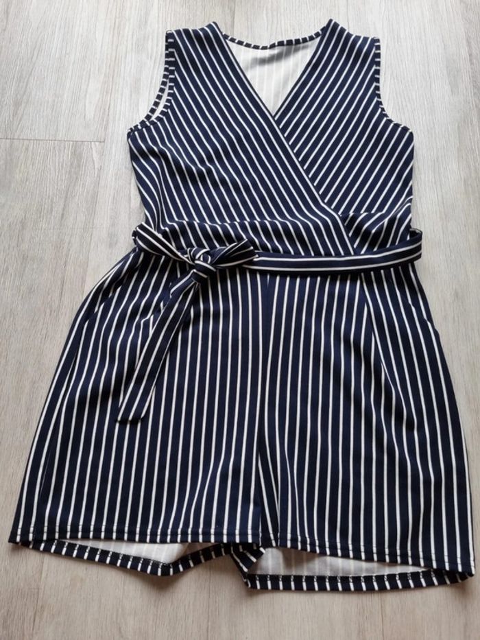 Combishort a rayures taille unique - photo numéro 2
