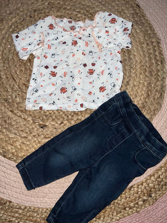 Ensemble fille 3 mois