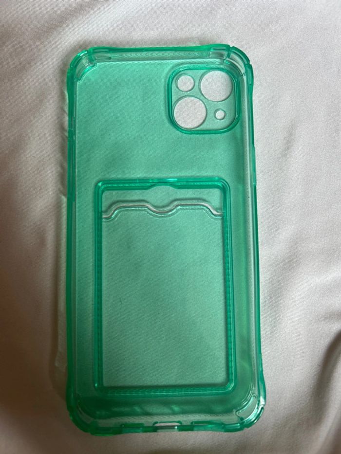 Coque iphone 14+ vert - photo numéro 2