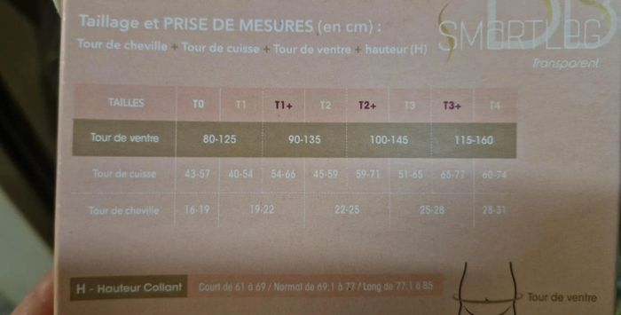 Collant maternité transparent partie ventrale couverte Smartleg - photo numéro 4