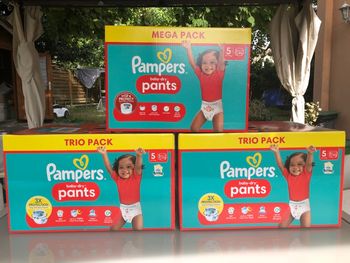 3 packs couches Pampers taille 5 Pants