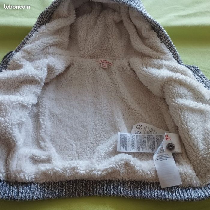 Veste polaire à capuche bébé 3mois - photo numéro 5