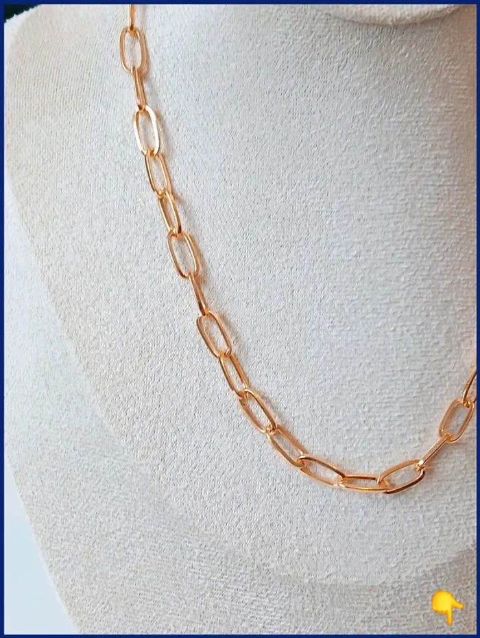Collier chaîne dorée – intemporel & tendance - photo numéro 3