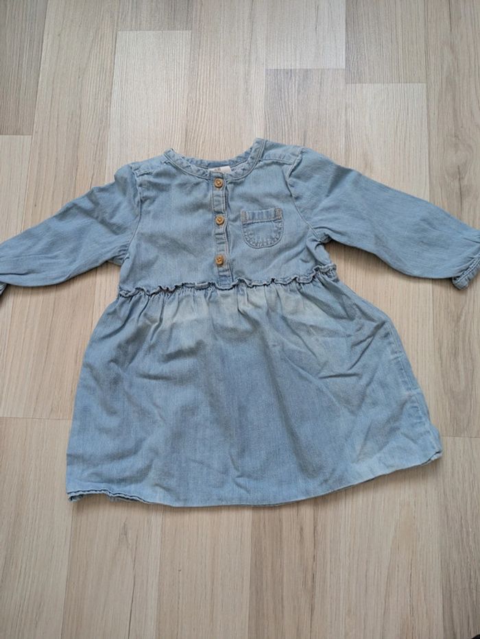 Robe en jean fille 12 mois