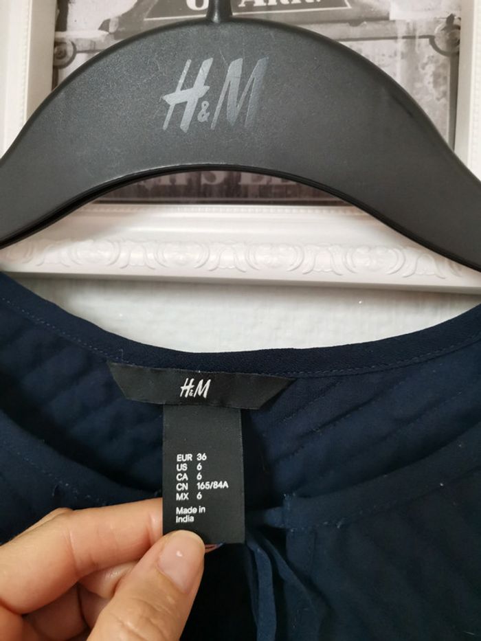 Très jolie robe marine | taille 36 - photo numéro 5