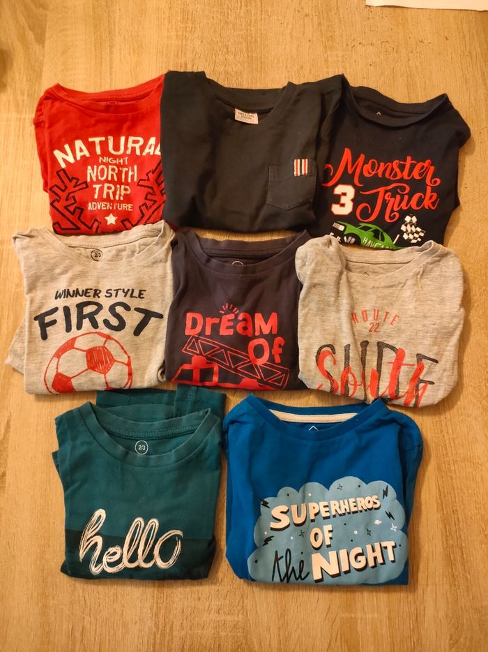 Lot de t-shirts manches longues