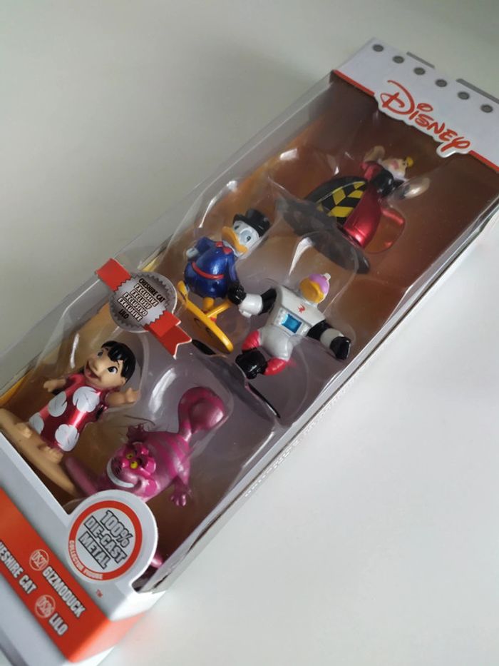 Disney 5x 5pcs Nano Metalfigs Lilo Chat ducktales Alice neuf - photo numéro 3