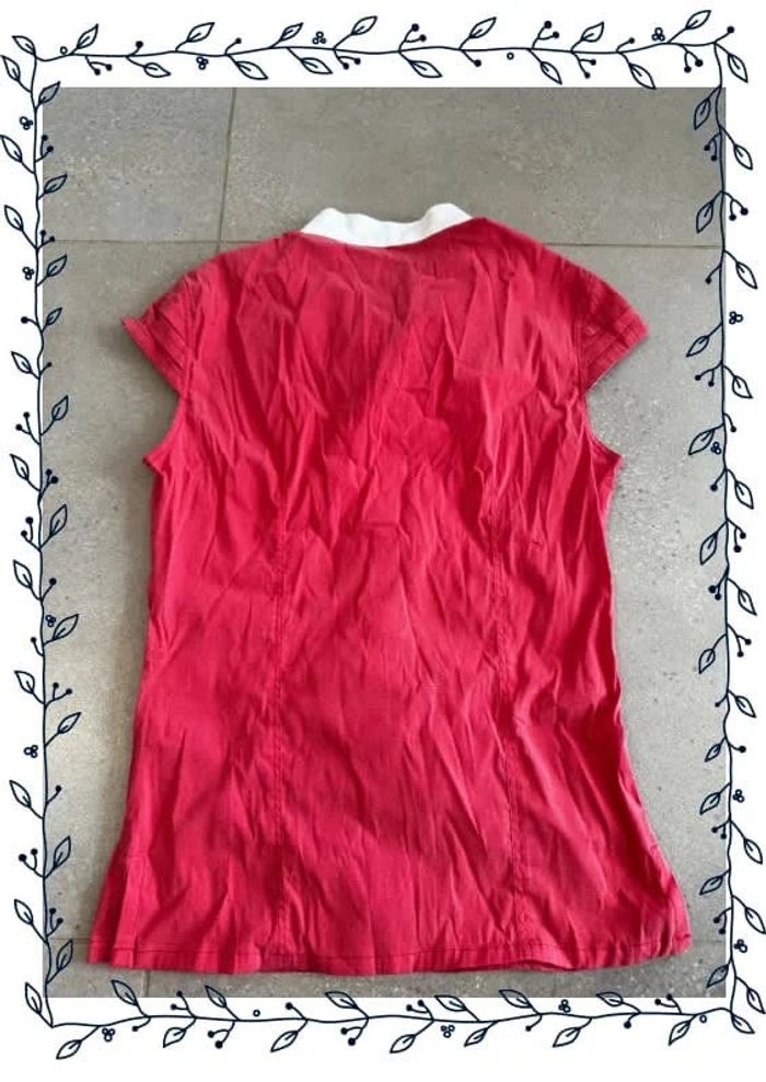 Chemisier rose sans manches Anna Scarpati, neuf, taille M, valeur 120€ - photo numéro 3
