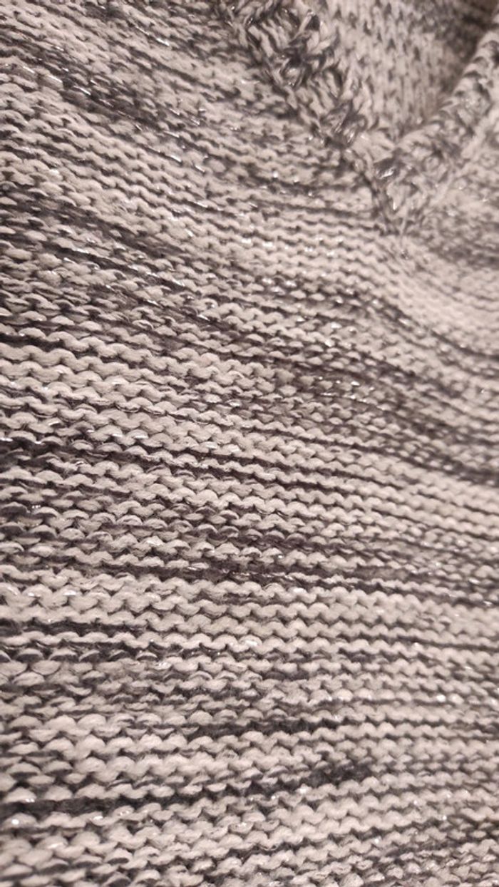 Pull gris argenté taille S - photo numéro 4