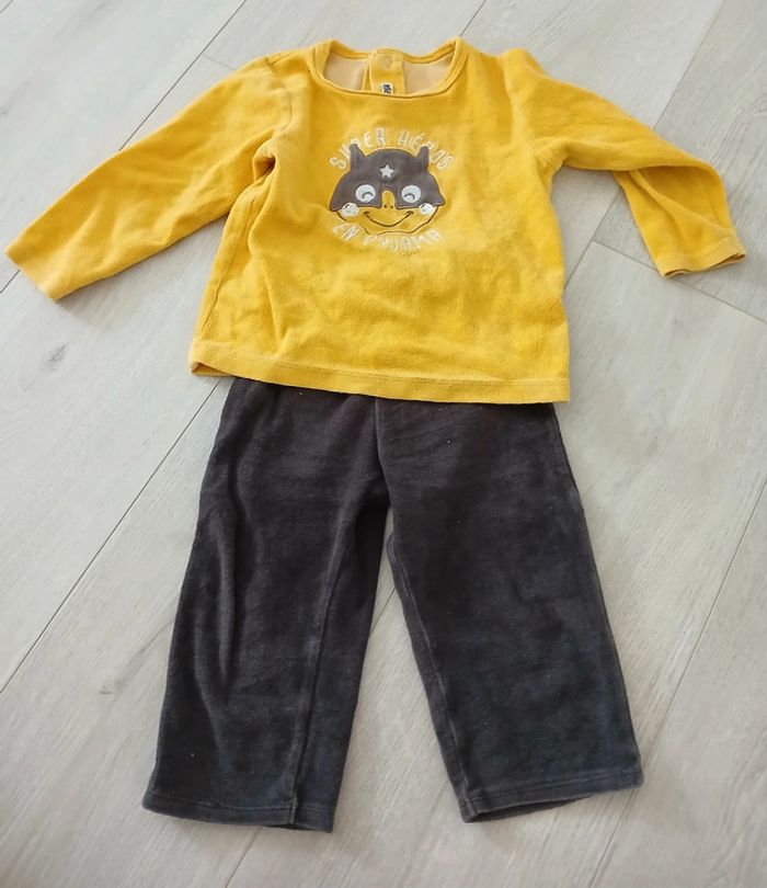 Pyjama velours 2 pieces