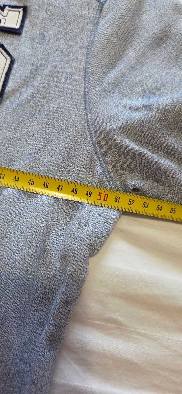 Sweat gilet à capuche bleu jean T.L - photo numéro 4