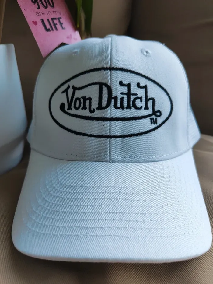 Casquette Trucker Von Dutch blanche - photo numéro 3